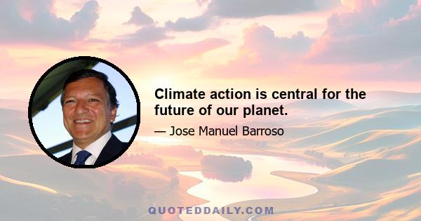 Climate action is central for the future of our planet.