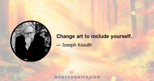 Change art to include yourself.