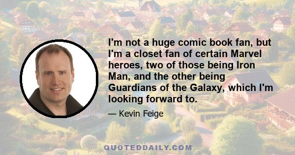 I'm not a huge comic book fan, but I'm a closet fan of certain Marvel heroes, two of those being Iron Man, and the other being Guardians of the Galaxy, which I'm looking forward to.