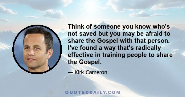 Think of someone you know who's not saved but you may be afraid to share the Gospel with that person. I've found a way that's radically effective in training people to share the Gospel.