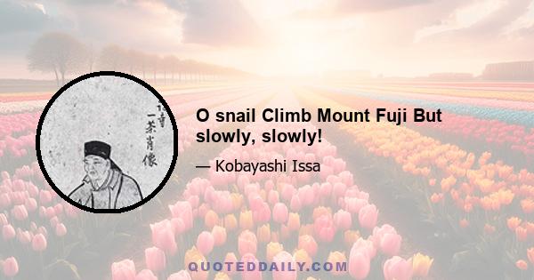 O snail Climb Mount Fuji But slowly, slowly!