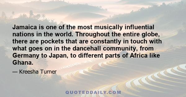 Jamaica is one of the most musically influential nations in the world. Throughout the entire globe, there are pockets that are constantly in touch with what goes on in the dancehall community, from Germany to Japan, to