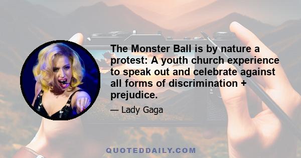 The Monster Ball is by nature a protest: A youth church experience to speak out and celebrate against all forms of discrimination + prejudice.