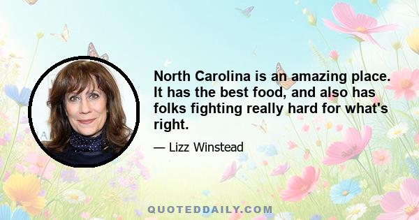 North Carolina is an amazing place. It has the best food, and also has folks fighting really hard for what's right.