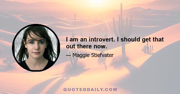 I am an introvert. I should get that out there now.