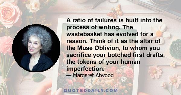 A ratio of failures is built into the process of writing. The wastebasket has evolved for a reason. Think of it as the altar of the Muse Oblivion, to whom you sacrifice your botched first drafts, the tokens of your