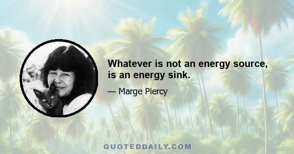 Whatever is not an energy source, is an energy sink.