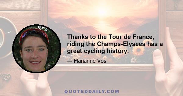 Thanks to the Tour de France, riding the Champs-Elysees has a great cycling history.