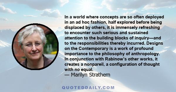 In a world where concepts are so often deployed in an ad hoc fashion, half explored before being displaced by others, it is immensely refreshing to encounter such serious and sustained attention to the building blocks