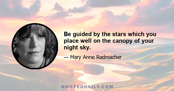 Be guided by the stars which you place well on the canopy of your night sky.