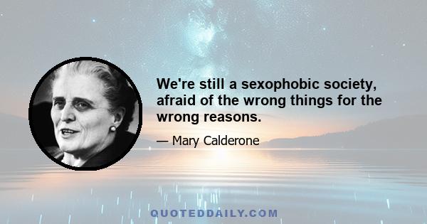 We're still a sexophobic society, afraid of the wrong things for the wrong reasons.