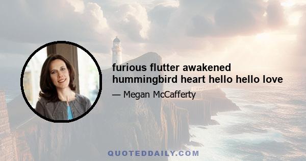 furious flutter awakened hummingbird heart hello hello love