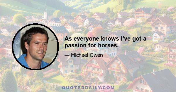 As everyone knows I've got a passion for horses.