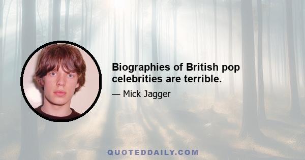 Biographies of British pop celebrities are terrible.