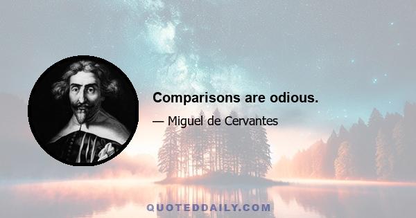 Comparisons are odious.