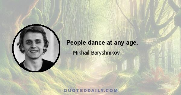 People dance at any age.