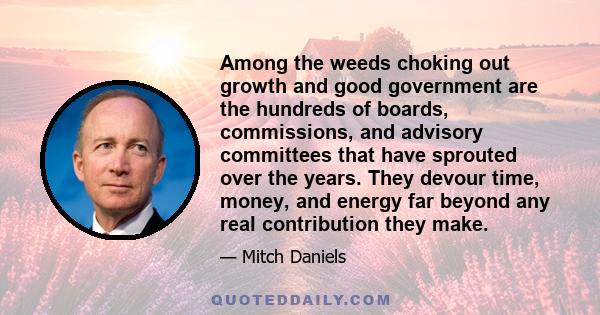 Among the weeds choking out growth and good government are the hundreds of boards, commissions, and advisory committees that have sprouted over the years. They devour time, money, and energy far beyond any real