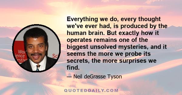 Everything we do, every thought we've ever had, is produced by the human brain. But exactly how it operates remains one of the biggest unsolved mysteries, and it seems the more we probe its secrets, the more surprises