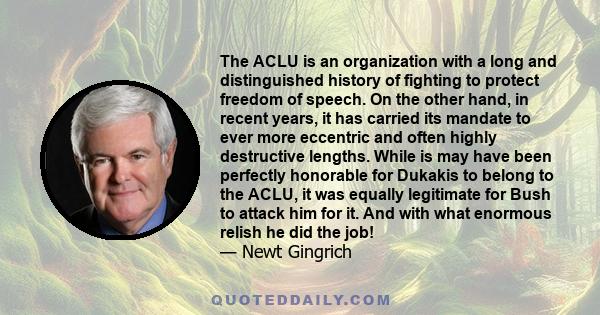 The ACLU is an organization with a long and distinguished history of fighting to protect freedom of speech. On the other hand, in recent years, it has carried its mandate to ever more eccentric and often highly