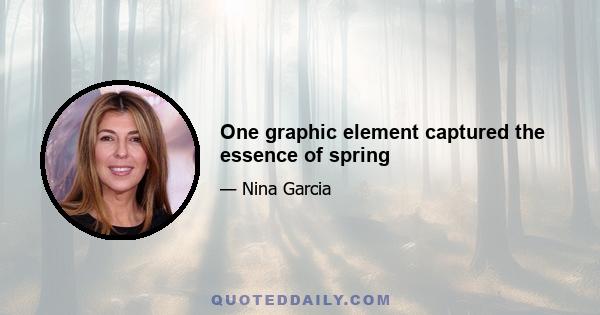 One graphic element captured the essence of spring