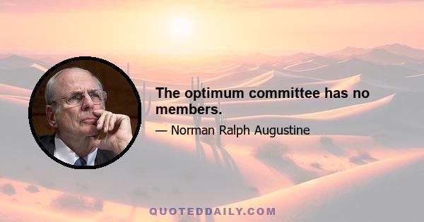 The optimum committee has no members.