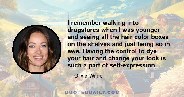 I remember walking into drugstores when I was younger and seeing all the hair color boxes on the shelves and just being so in awe. Having the control to dye your hair and change your look is such a part of