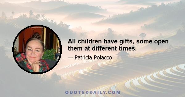 All children have gifts, some open them at different times.