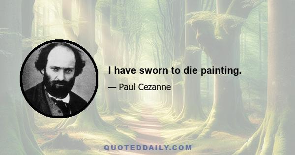 I have sworn to die painting.