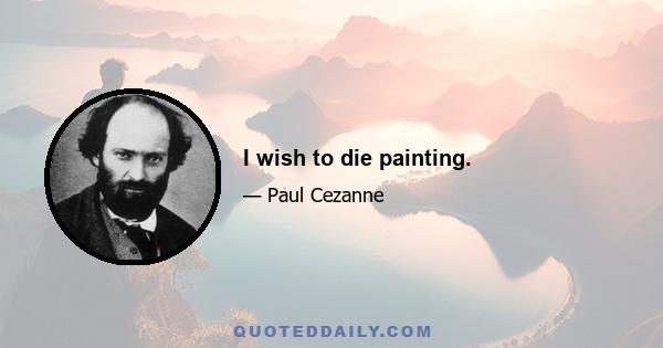 I wish to die painting.