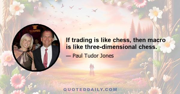 If trading is like chess, then macro is like three-dimensional chess.