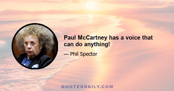 Paul McCartney has a voice that can do anything!