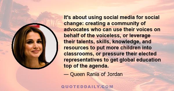 It's about using social media for social change: creating a community of advocates who can use their voices on behalf of the voiceless, or leverage their talents, skills, knowledge, and resources to put more children