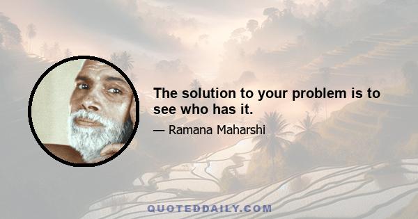 The solution to your problem is to see who has it.