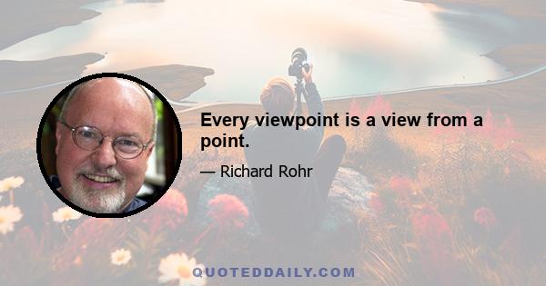 Every viewpoint is a view from a point.