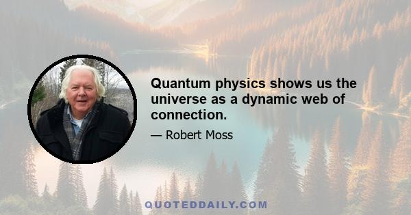 Quantum physics shows us the universe as a dynamic web of connection.