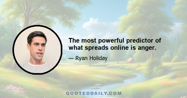 The most powerful predictor of what spreads online is anger.