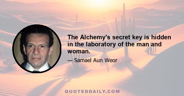 The Alchemy's secret key is hidden in the laboratory of the man and woman.