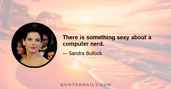 There is something sexy about a computer nerd.