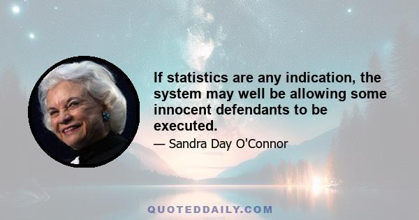 If statistics are any indication, the system may well be allowing some innocent defendants to be executed.