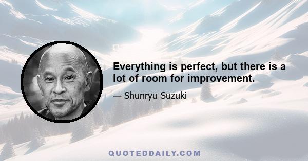 Everything is perfect, but there is a lot of room for improvement.