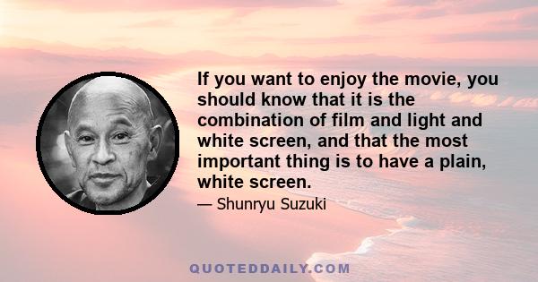 If you want to enjoy the movie, you should know that it is the combination of film and light and white screen, and that the most important thing is to have a plain, white screen.