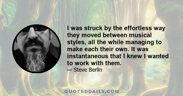 I was struck by the effortless way they moved between musical styles, all the while managing to make each their own. It was instantaneous that I knew I wanted to work with them.