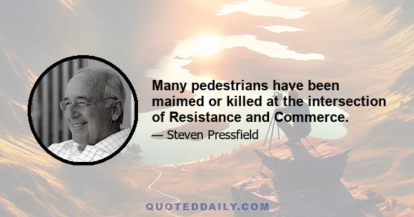 Many pedestrians have been maimed or killed at the intersection of Resistance and Commerce.