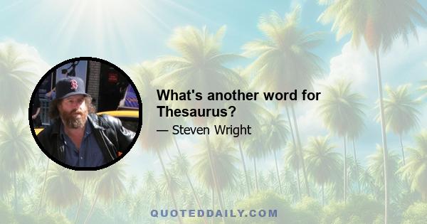 What's another word for Thesaurus?