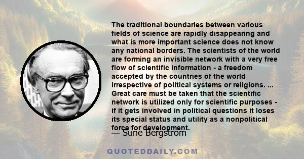 The traditional boundaries between various fields of science are rapidly disappearing and what is more important science does not know any national borders. The scientists of the world are forming an invisible network