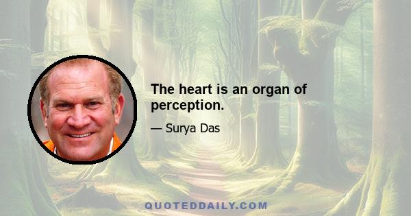 The heart is an organ of perception.