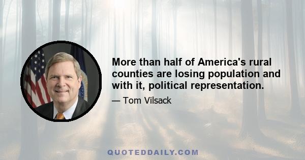 More than half of America's rural counties are losing population and with it, political representation.