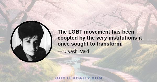 The LGBT movement has been coopted by the very institutions it once sought to transform.