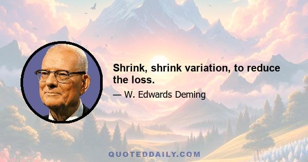 Shrink, shrink variation, to reduce the loss.