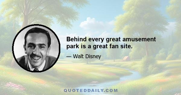 Behind every great amusement park is a great fan site.